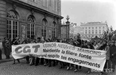 Manifestations de sidérurgistes (Nancy)